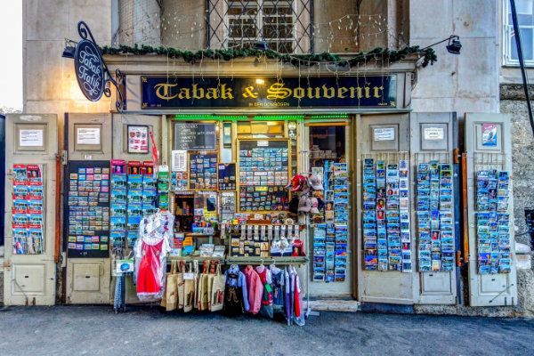 Tabak und Souvenir Laden