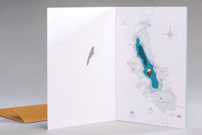 Schatzkarte und Umschlag