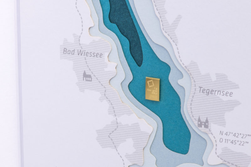 Gold und Schatzkarte