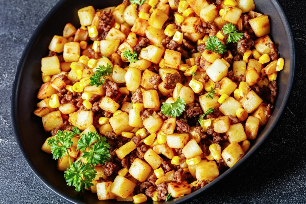 Kartoffel Hackfleisch Pfanne